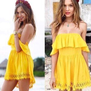 Lovers + Friends "Dream Vacay" Off Shoulder Dress